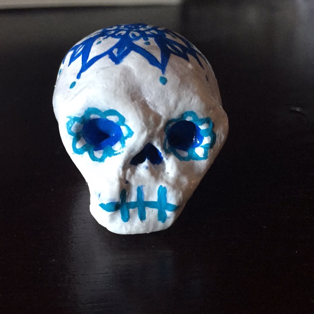 handmade sugar skull grunge skeleton wicca witch